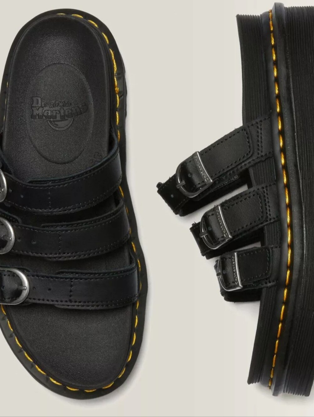 Dr. Martens Blaire Leather Slide Sandals